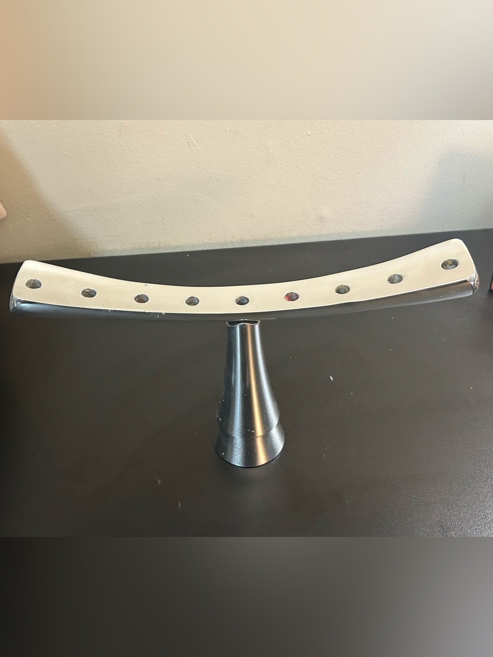 Nambe Silver Round Display Base with Care Label